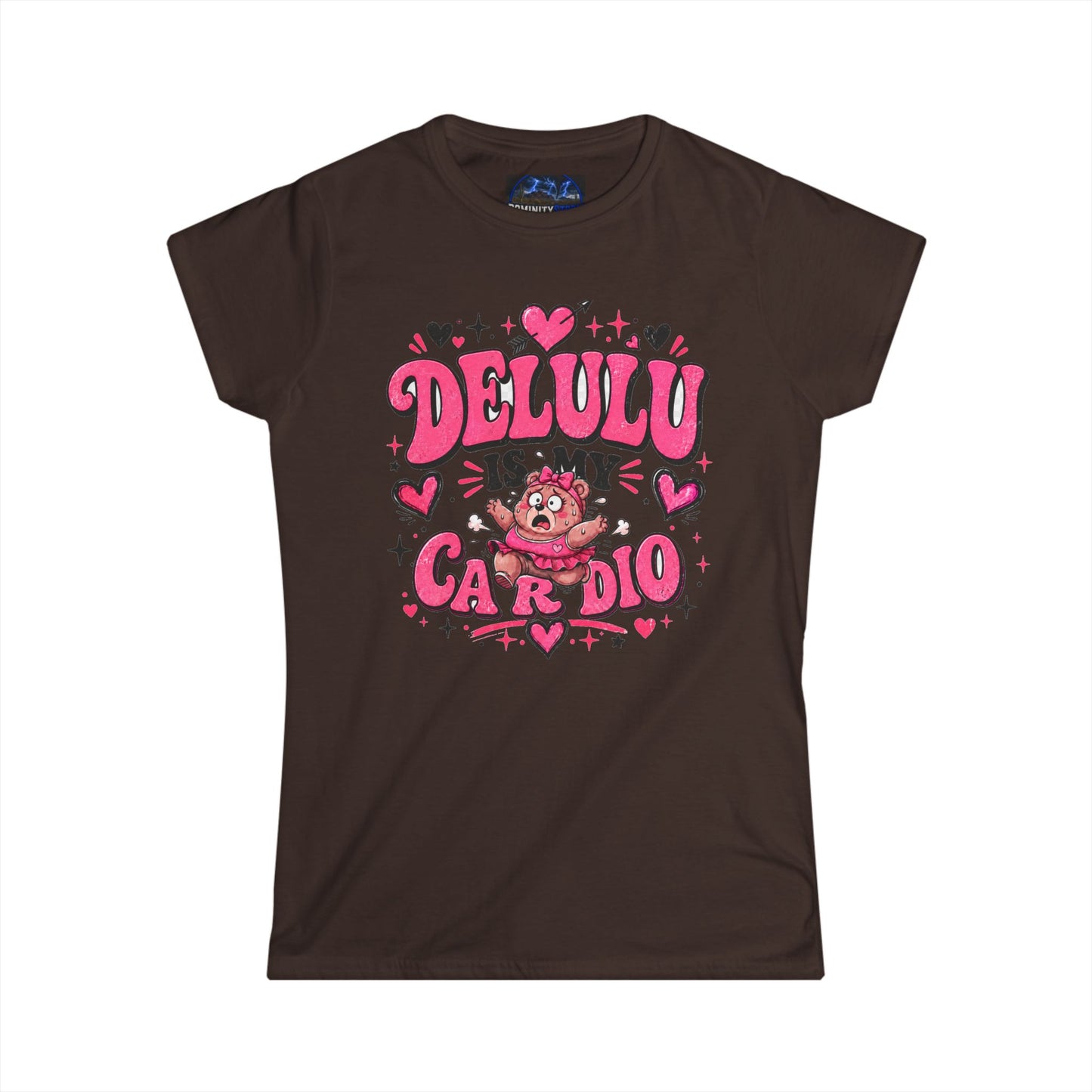 Graphic Women's Delulu Is My Cardio Soft Style Tee