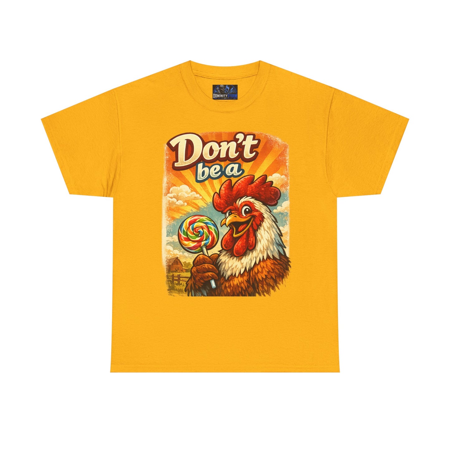Rooster 'Don't Be a' Graphic Tee – Retro Farmyard Humor T-Shirt