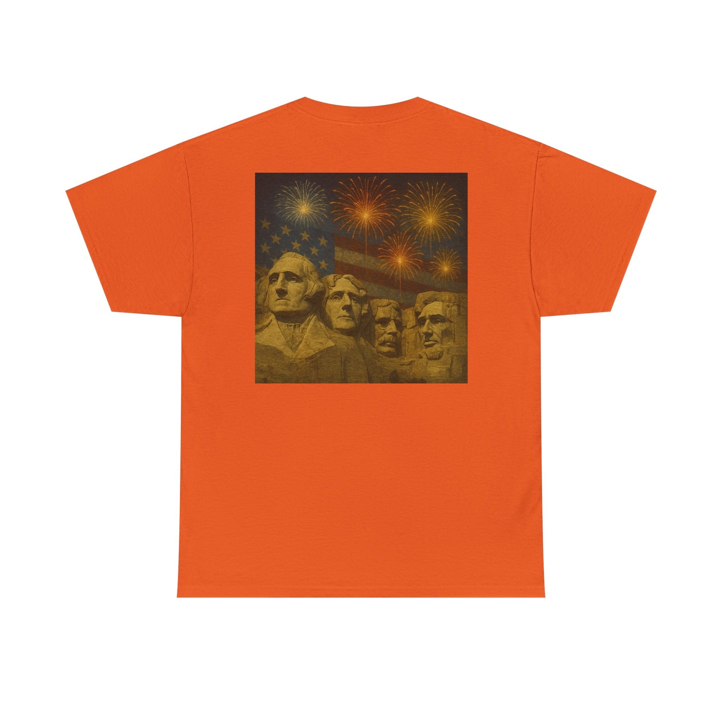 Mount Rushmore Fireworks T-Shirt – Patriotic Fourth of July Tee