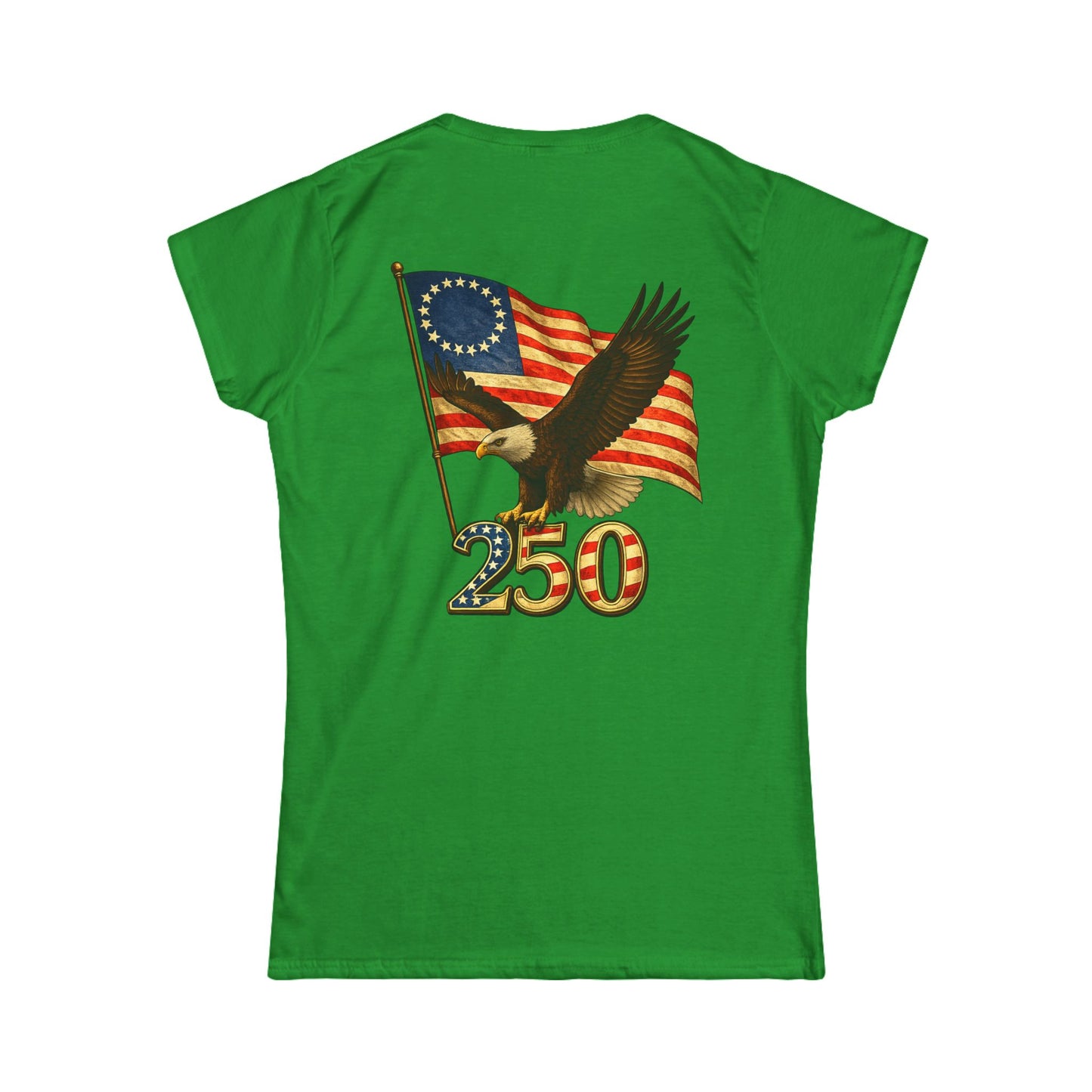 Graphic Patriotic Eagle Tee — 250th USA Flag Anniversary Women's T‑Shirt