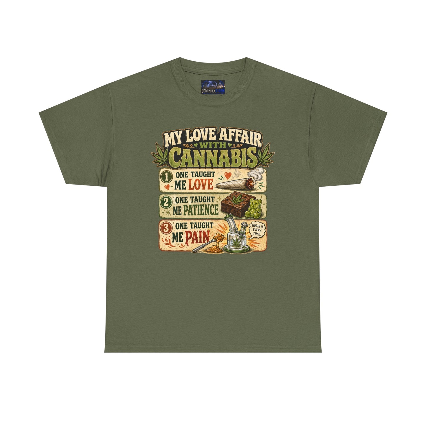 Cannabis Love Affair T-Shirt — "My Love Affair With Cannabis" Graphic Tee