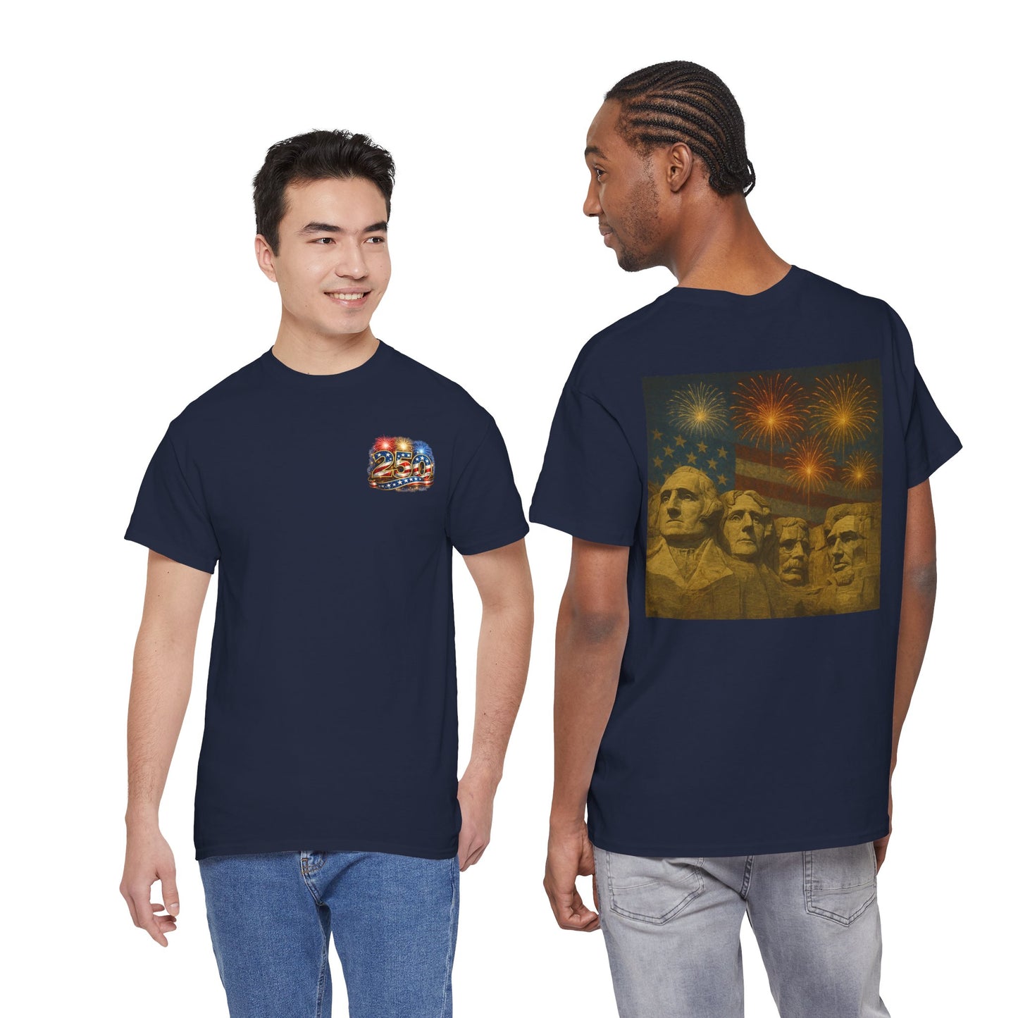 Mount Rushmore Fireworks T-Shirt – Patriotic Fourth of July Tee