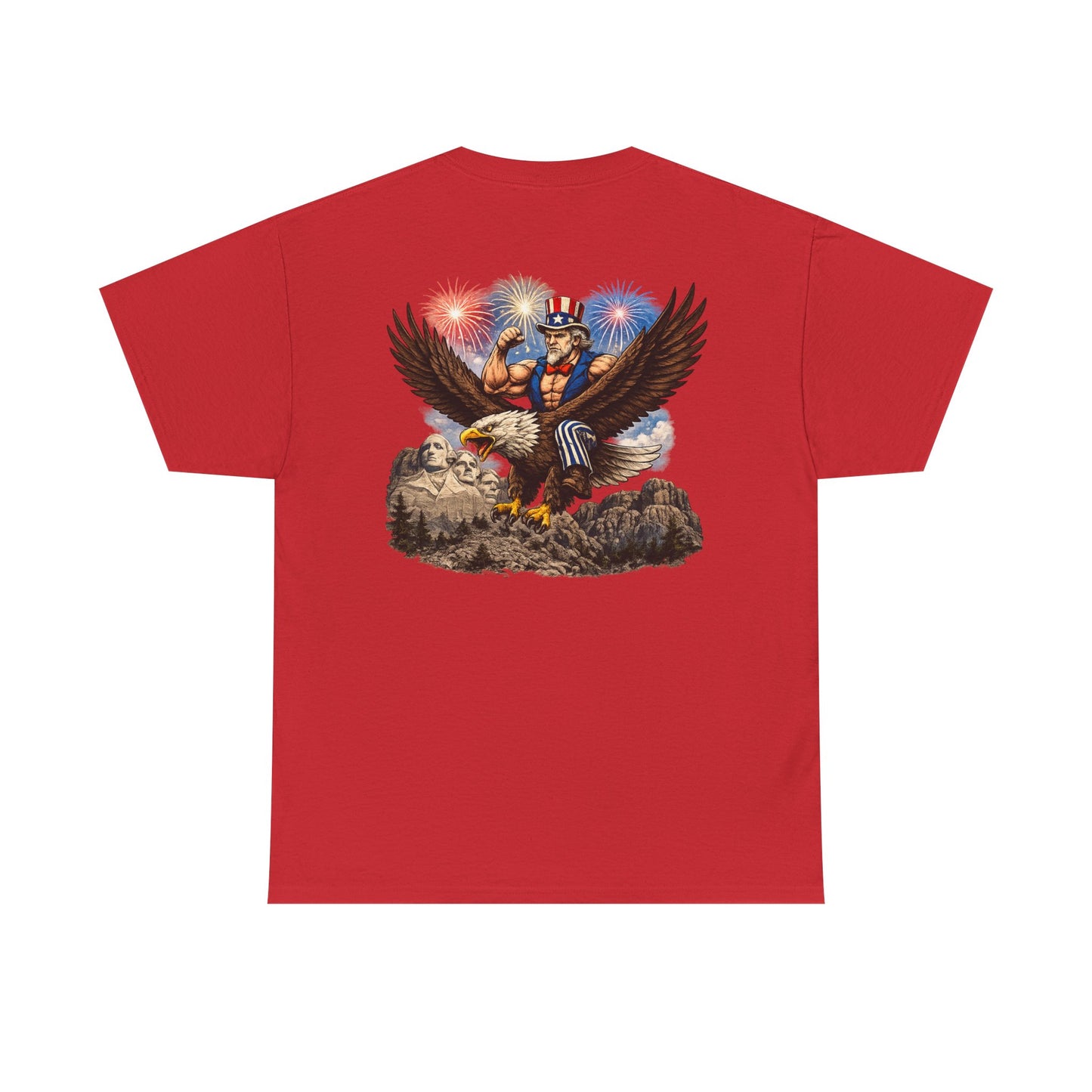 Patriotic Uncle Sam Eagle T-Shirt – 4th of July Fireworks Tee