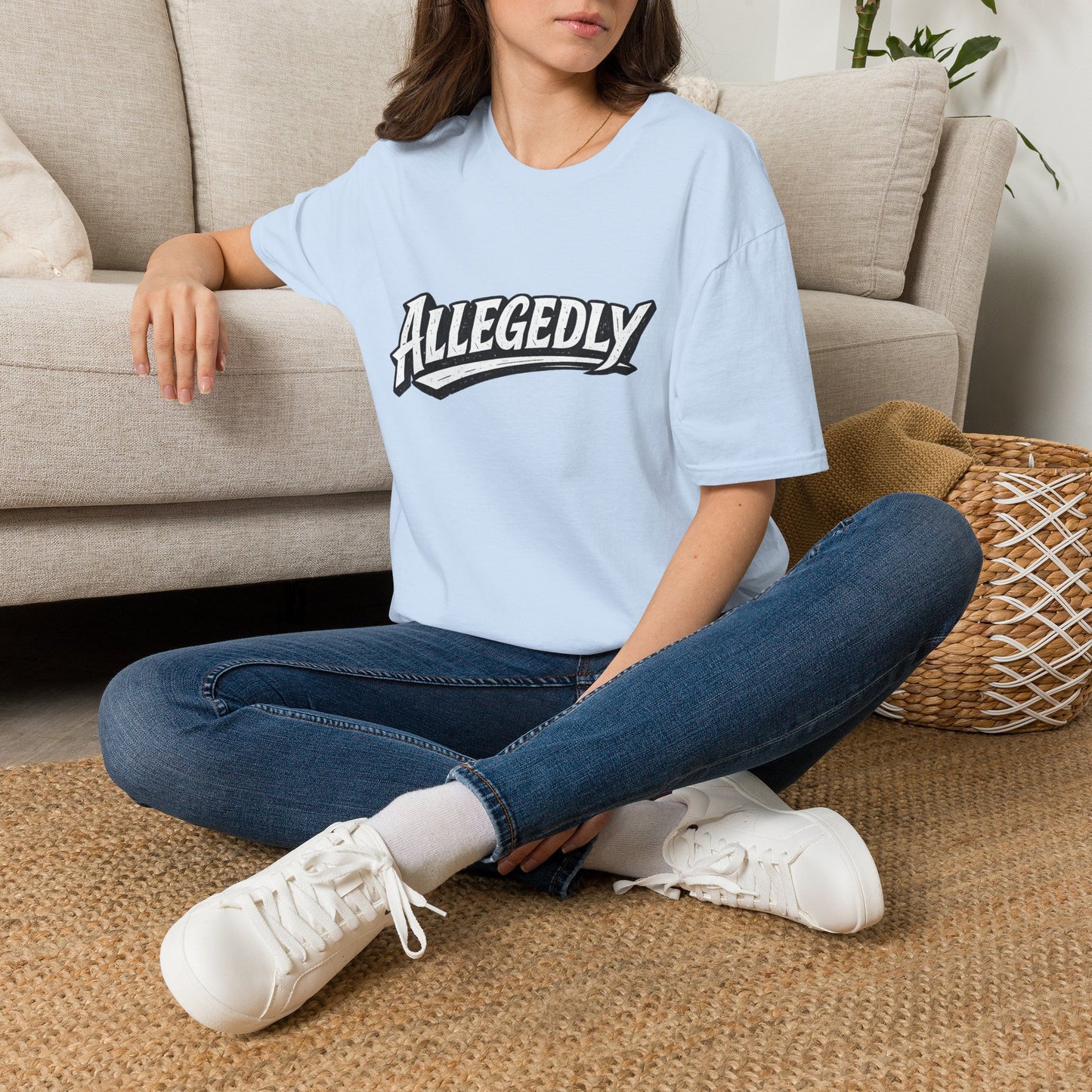 Allegedly Retro Script T-Shirt