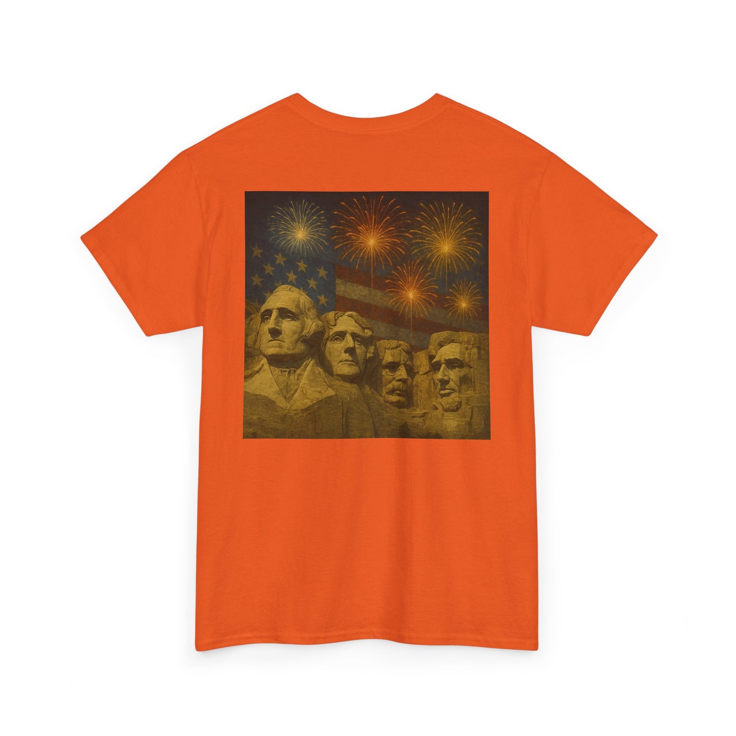 Mount Rushmore Fireworks T-Shirt – Patriotic Fourth of July Tee