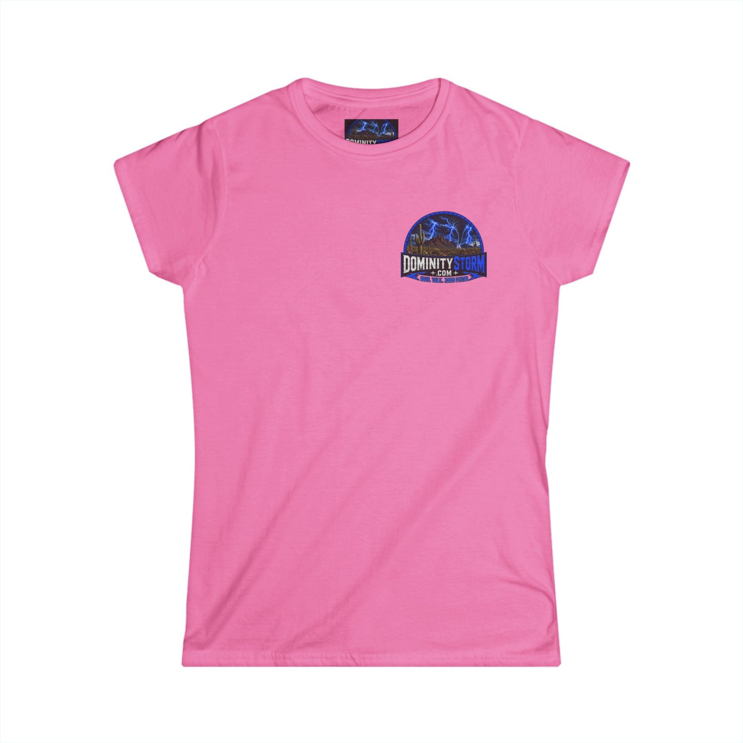 A DominityStorm Lightning Logo Tee — Women's Graphic T‑Shirt