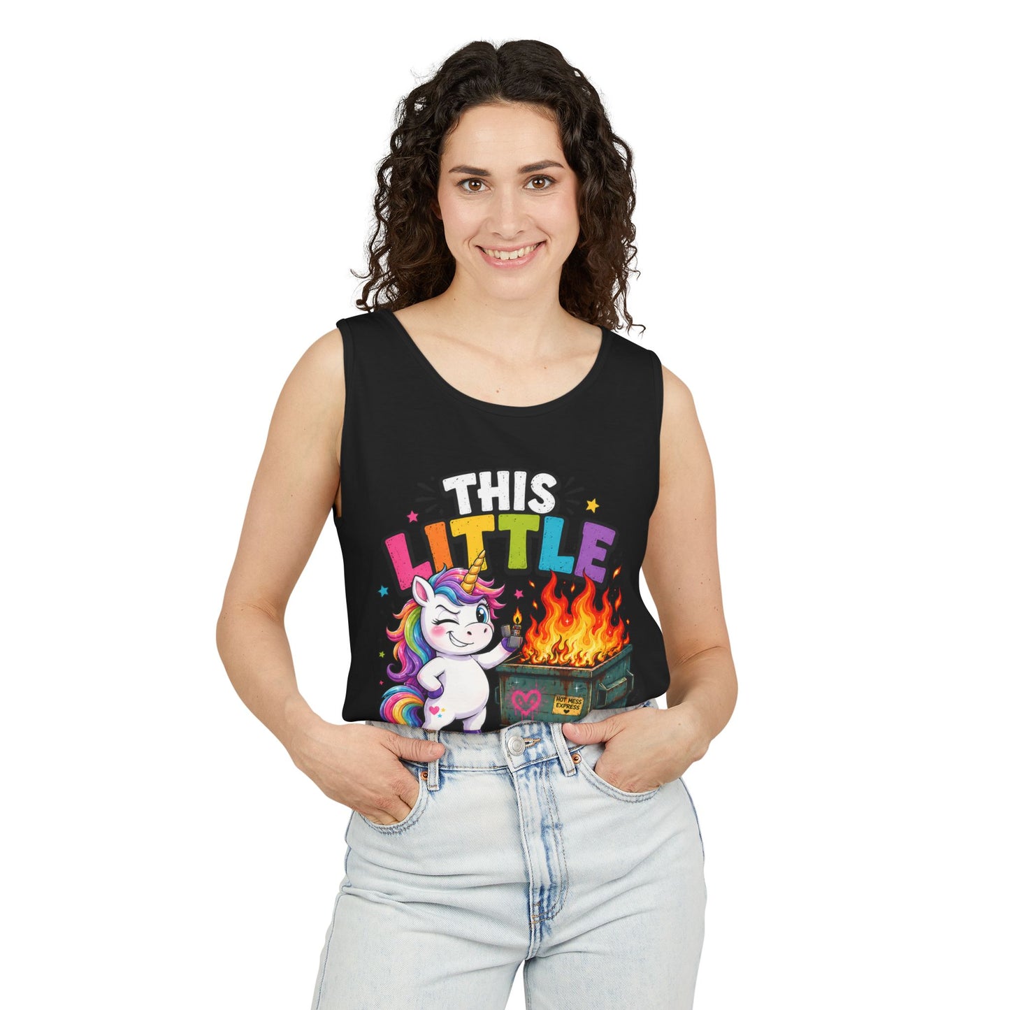 This Little Light Of Mine Unicorn Tank Top — Funny Vintage Unicorn Graphic Tank