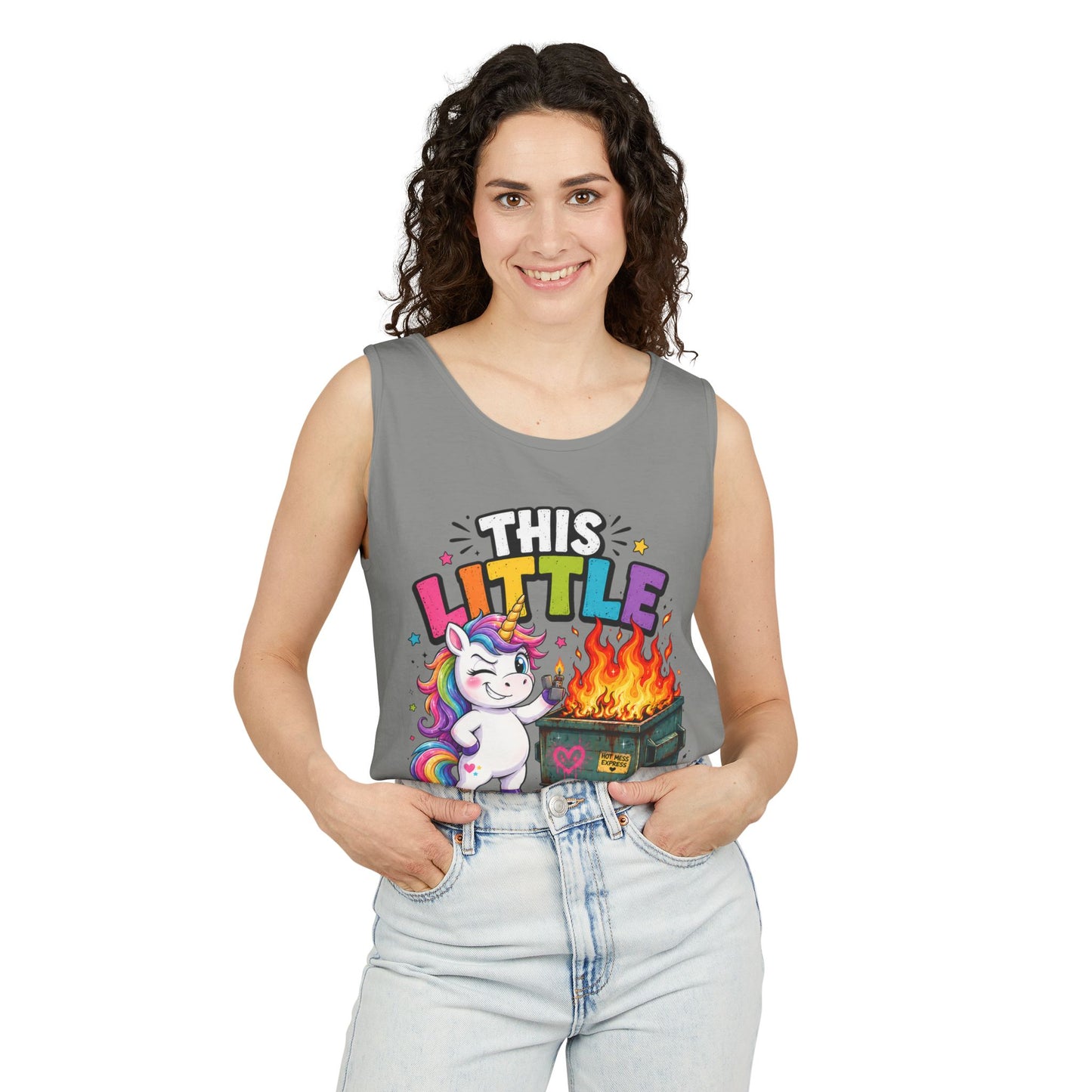 This Little Light Of Mine Unicorn Tank Top — Funny Vintage Unicorn Graphic Tank