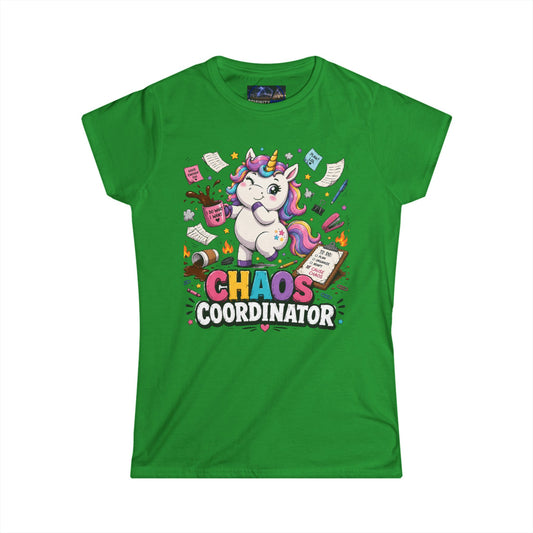 Humorous Chaos Coordinator Unicorn Women's Tee
