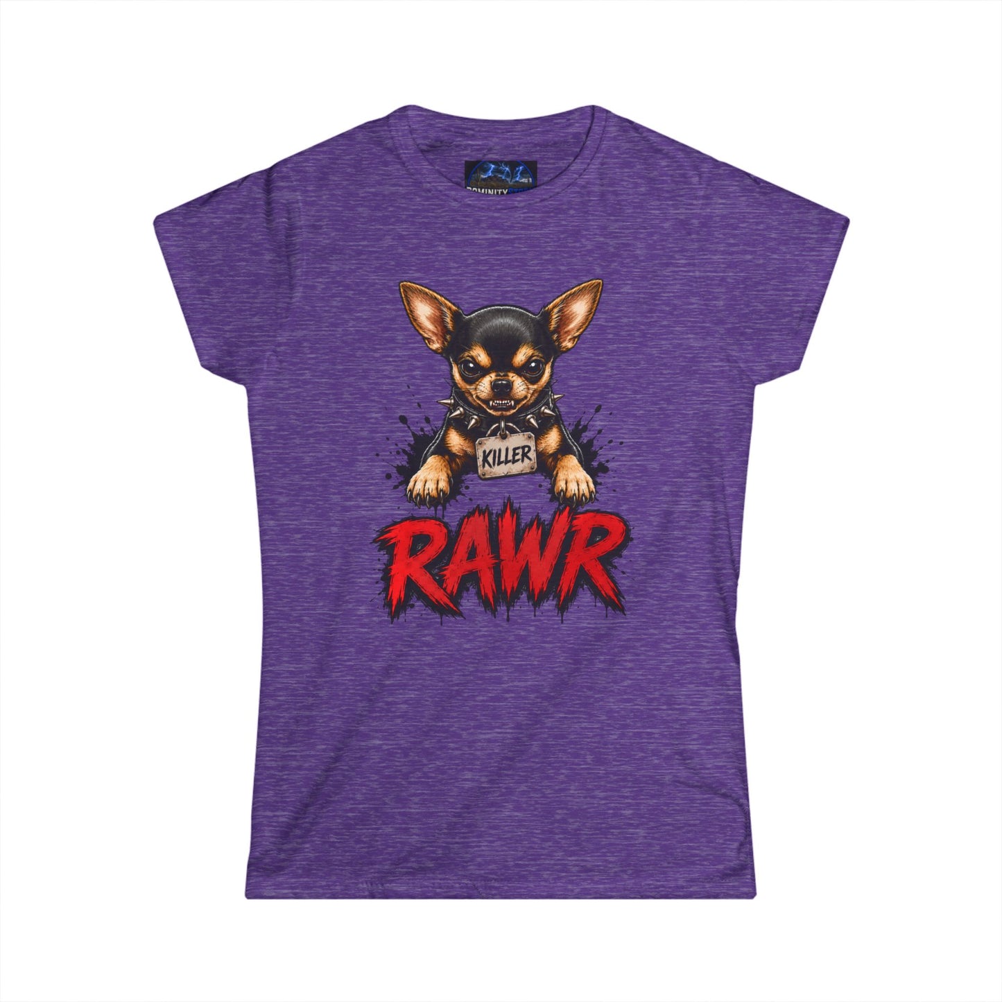 Graphic Chihuahua 'RAWR' Graphic Tee - Cute Tough Dog Lover Shirt