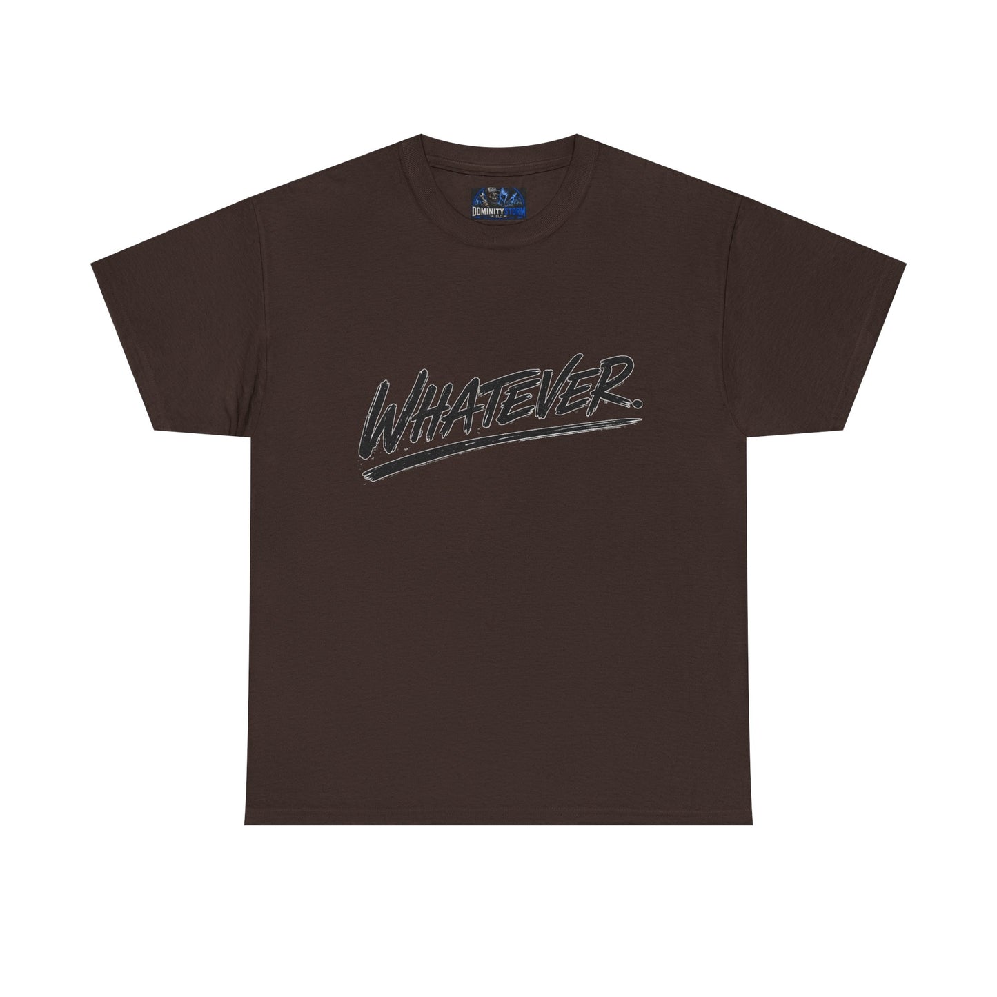 Whatever Graphic Tee — Casual Script Attitude T-Shirt