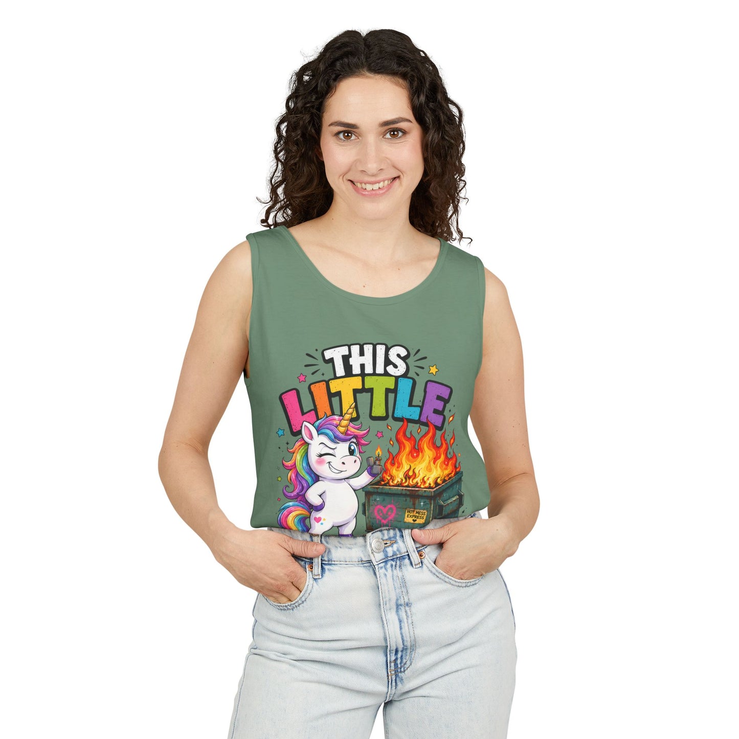 This Little Light Of Mine Unicorn Tank Top — Funny Vintage Unicorn Graphic Tank