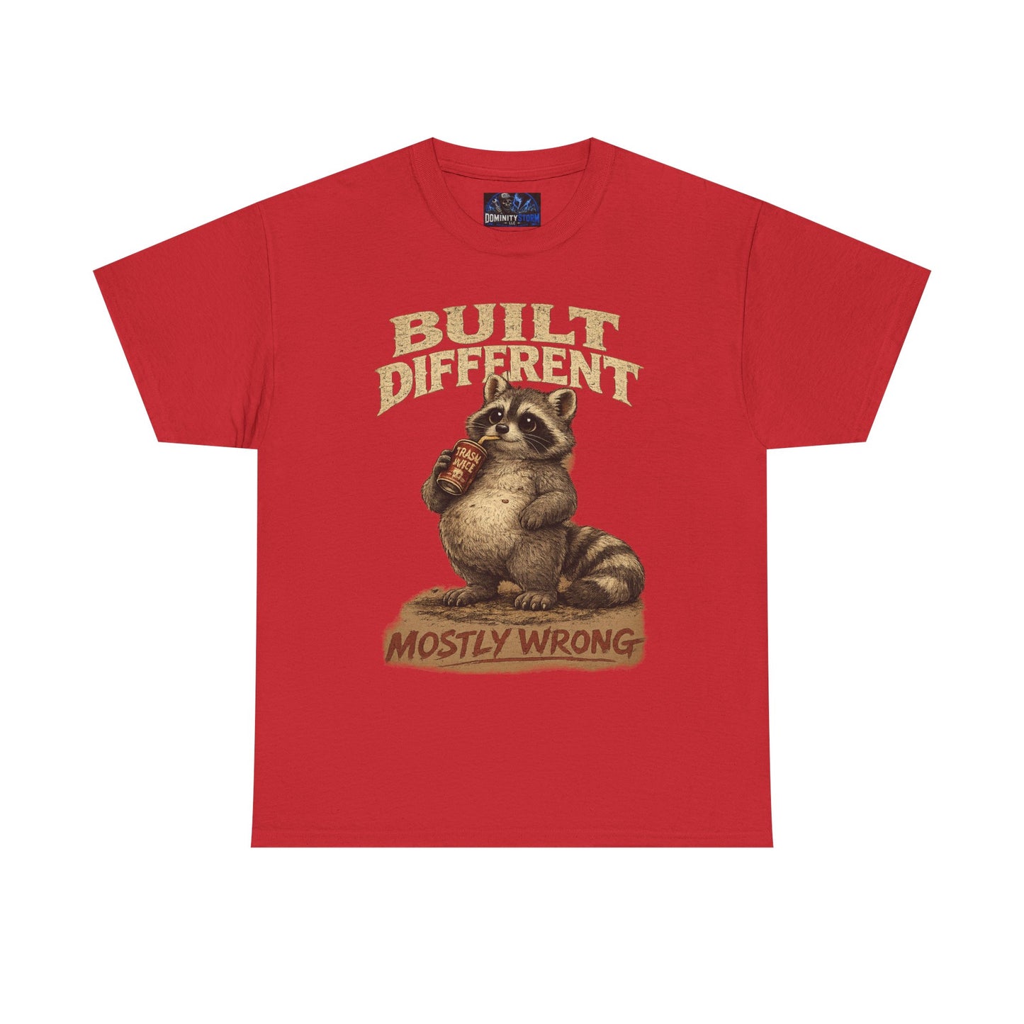 Raccoon 'Built Different, Mostly Wrong' Graphic Tee