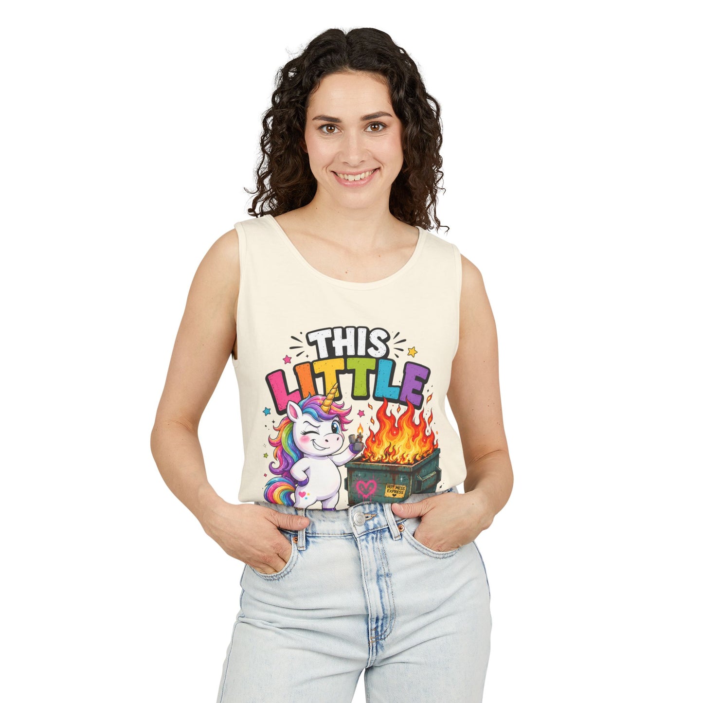 This Little Light Of Mine Unicorn Tank Top — Funny Vintage Unicorn Graphic Tank