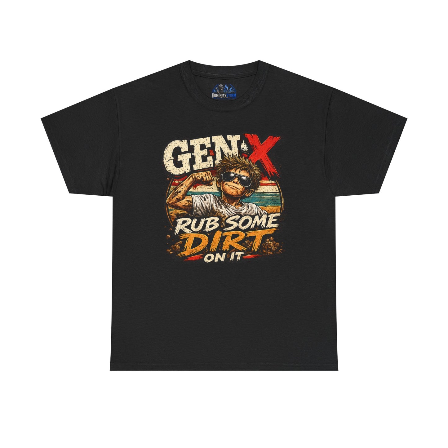 Gen X T-Shirt "Rub Some Dirt On It" — Funny Retro Mechanic Tee for Parents & DIYers