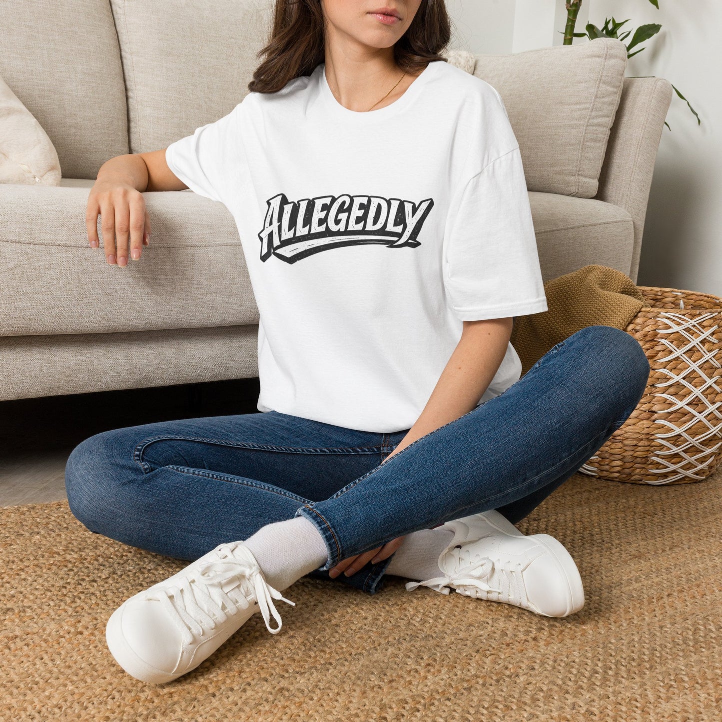 Allegedly Retro Script T-Shirt
