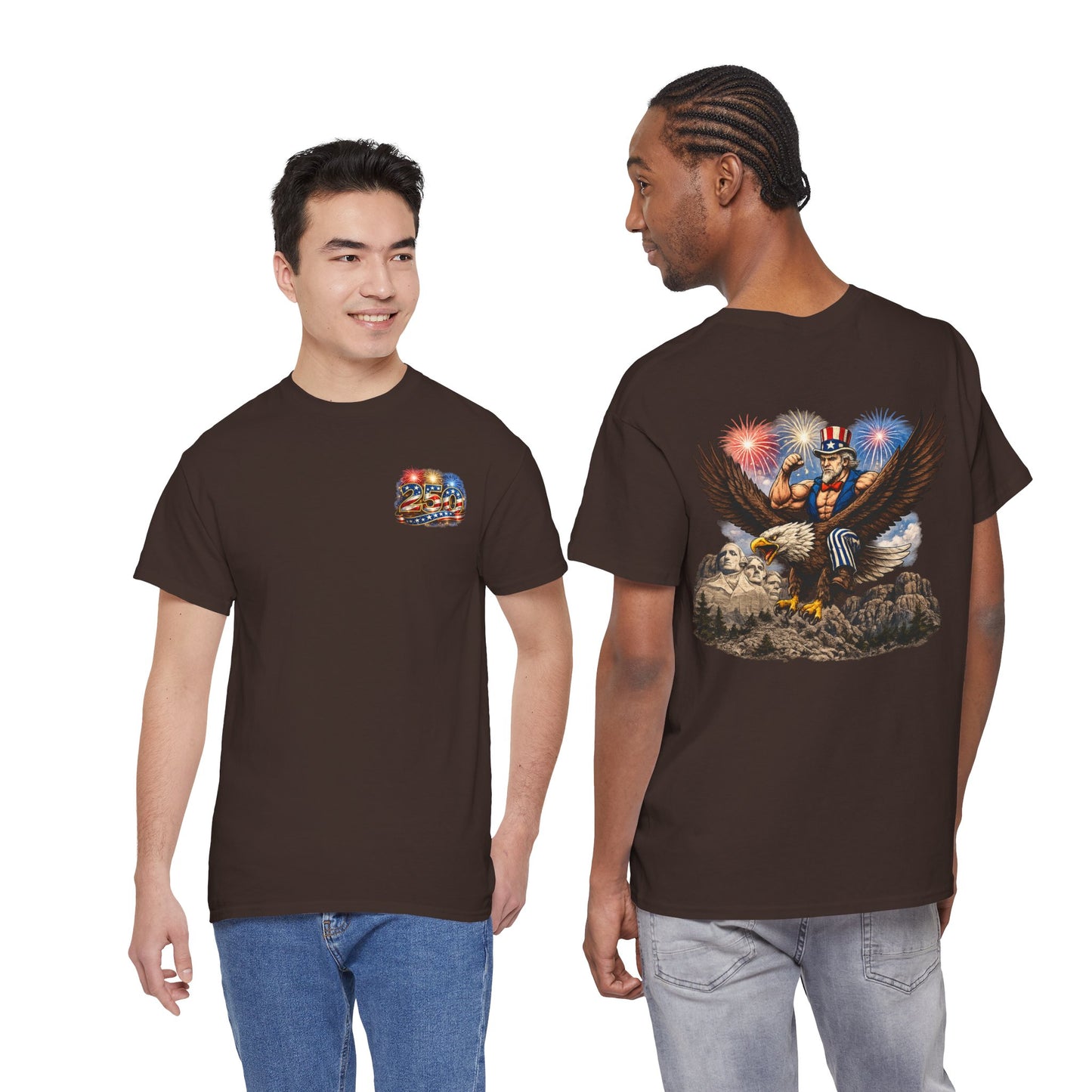 Patriotic Uncle Sam Eagle T-Shirt – 4th of July Fireworks Tee