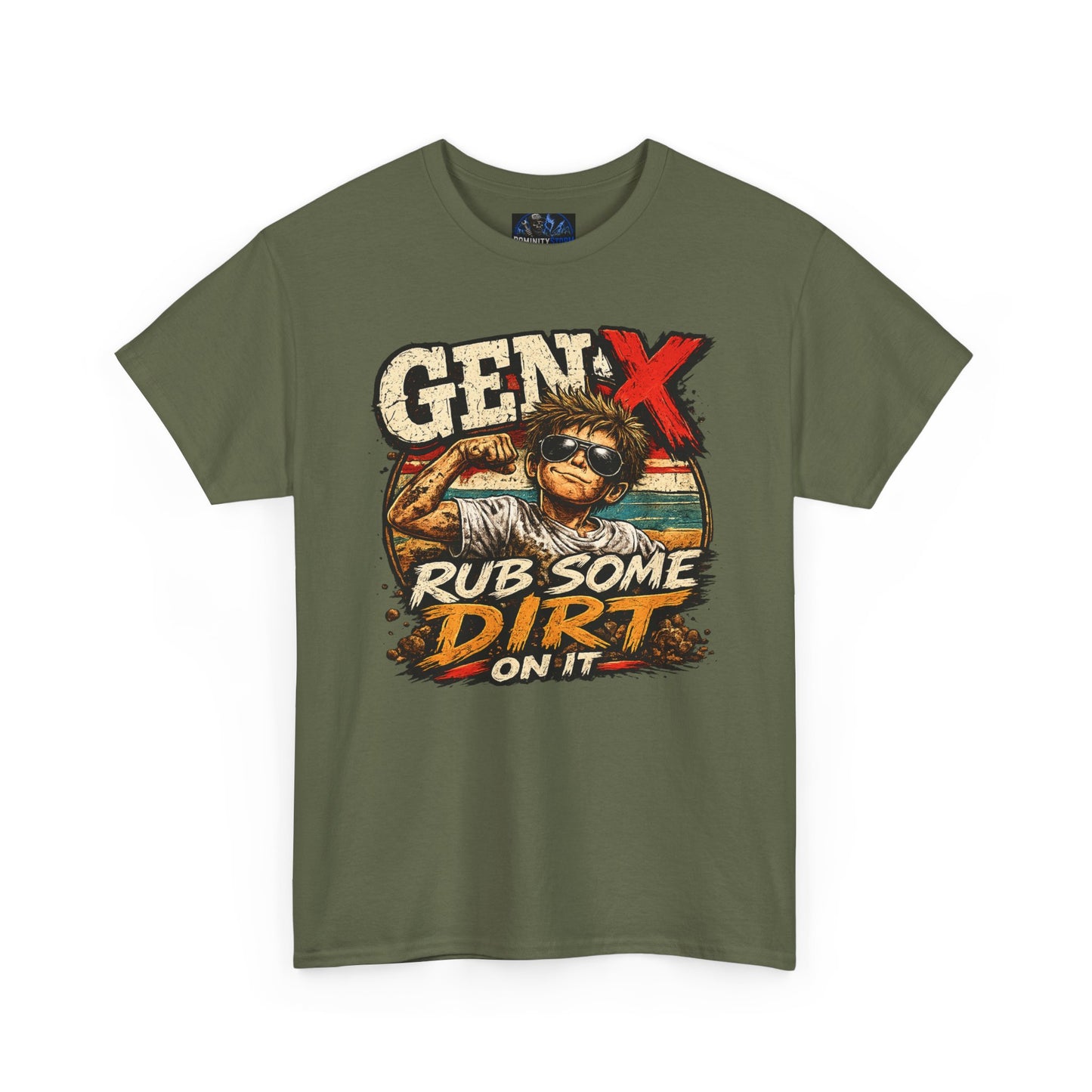 Gen X T-Shirt "Rub Some Dirt On It" — Funny Retro Mechanic Tee for Parents & DIYers