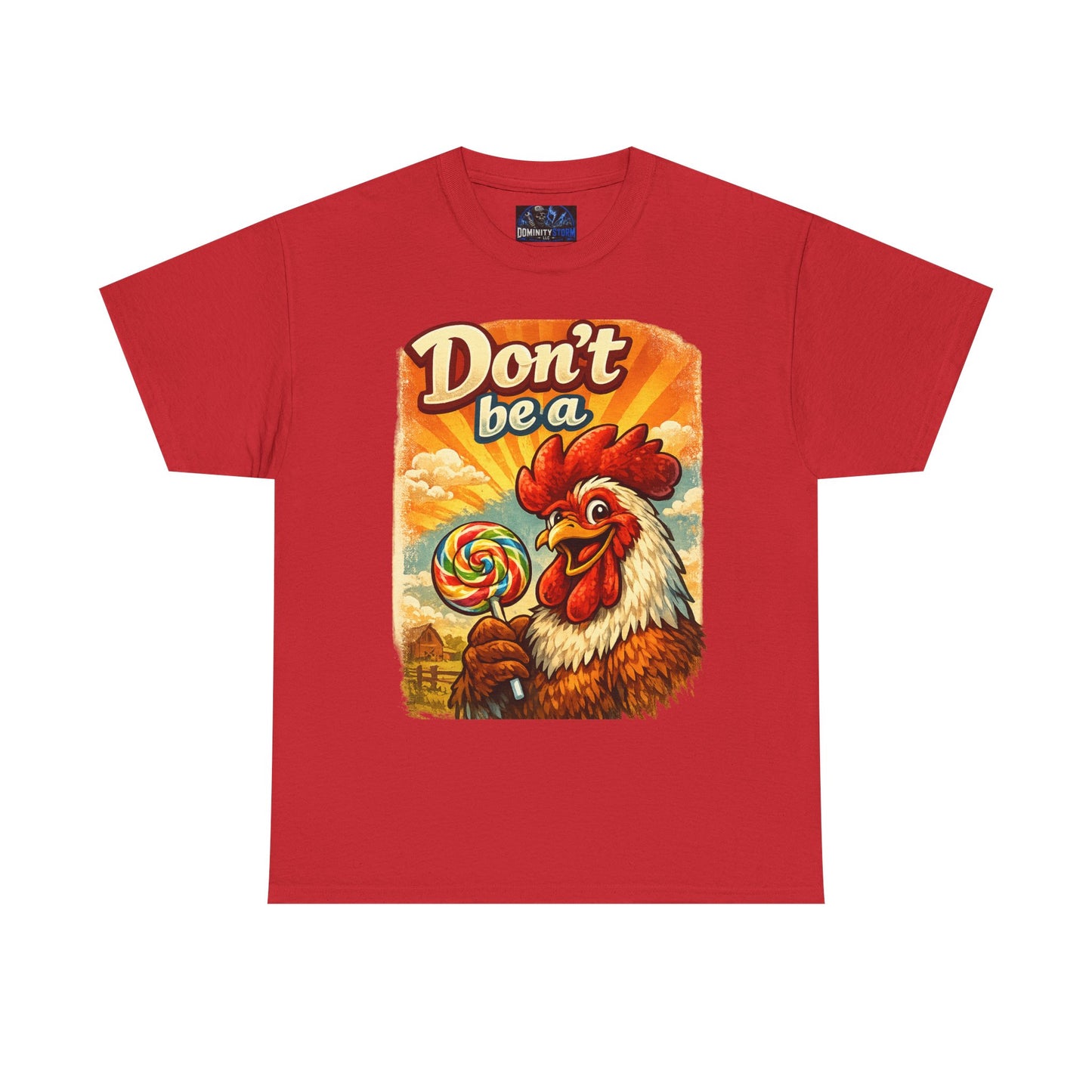 Rooster 'Don't Be a' Graphic Tee – Retro Farmyard Humor T-Shirt