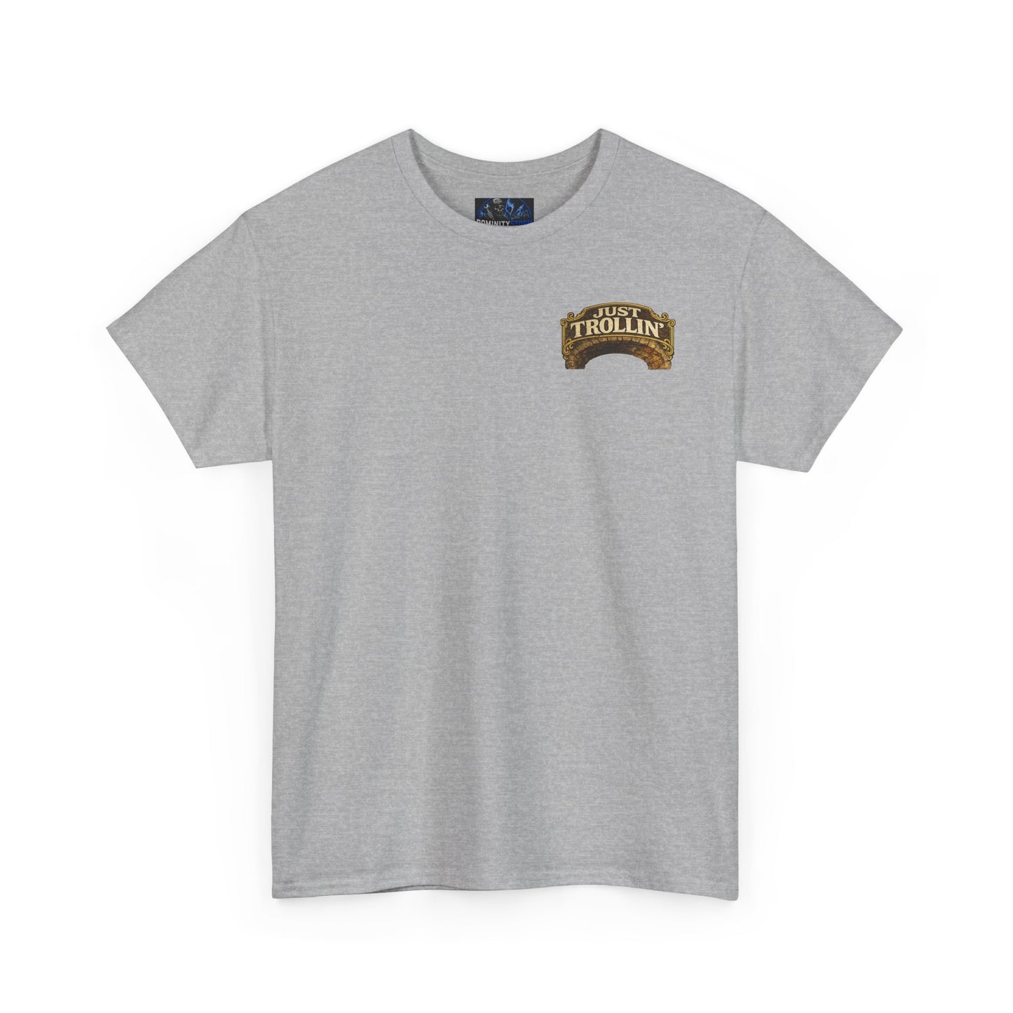 T-Shirt — "Just Trollin'" Vintage Fantasy Troll Graphic Tee