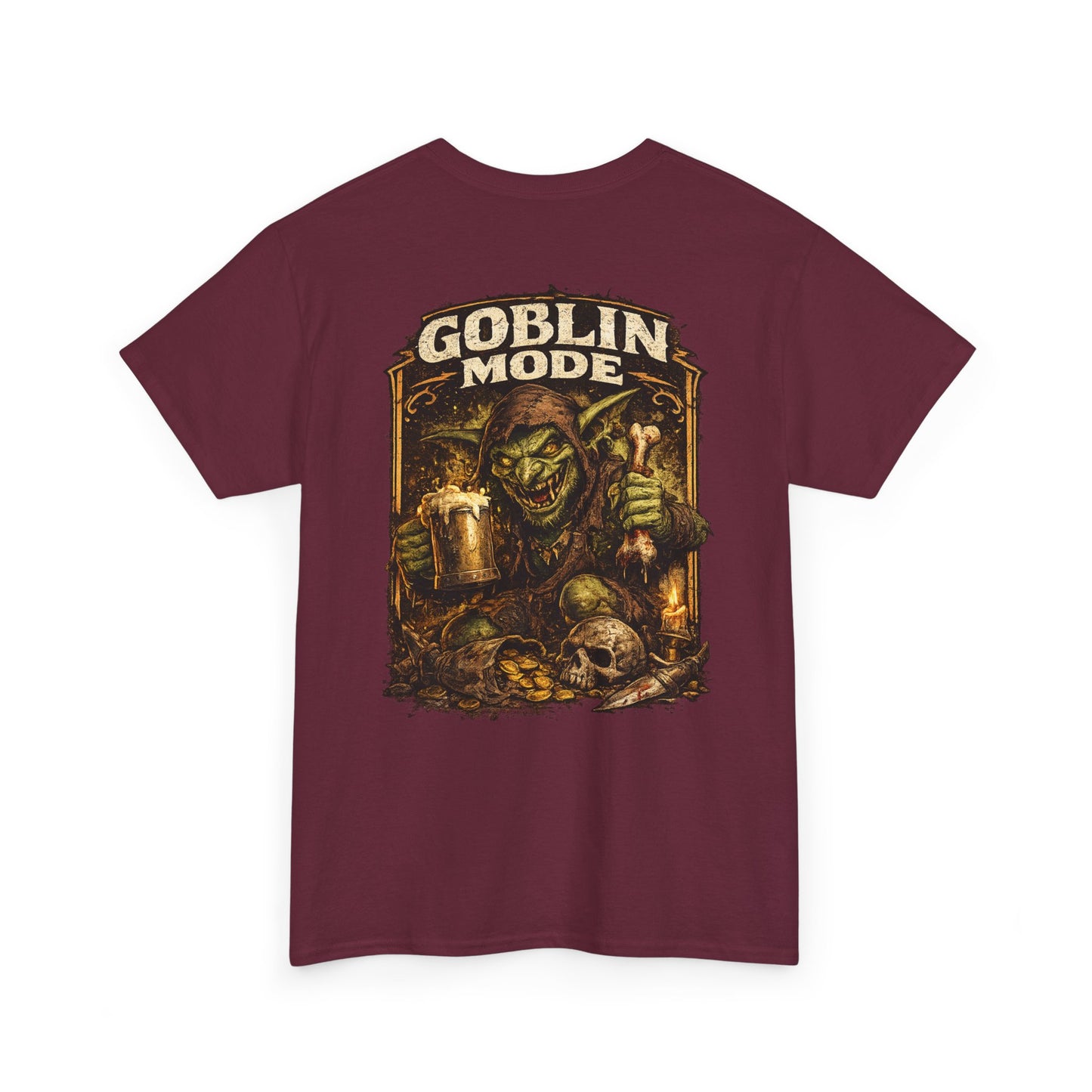 Goblin Mode Tee — Fantasy Goblin Skull Graphic T-Shirt