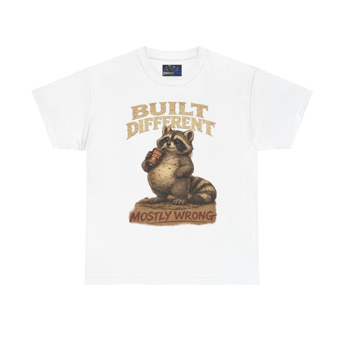Raccoon 'Built Different, Mostly Wrong' Graphic Tee