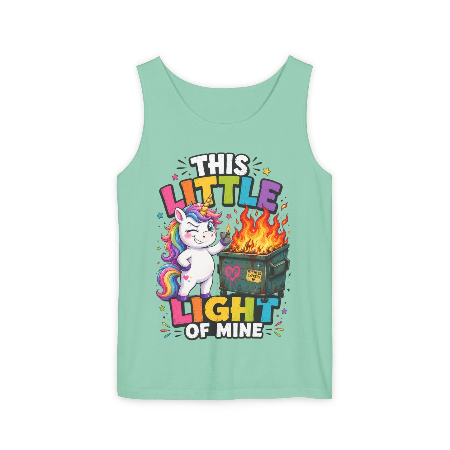 This Little Light Of Mine Unicorn Tank Top — Funny Vintage Unicorn Graphic Tank