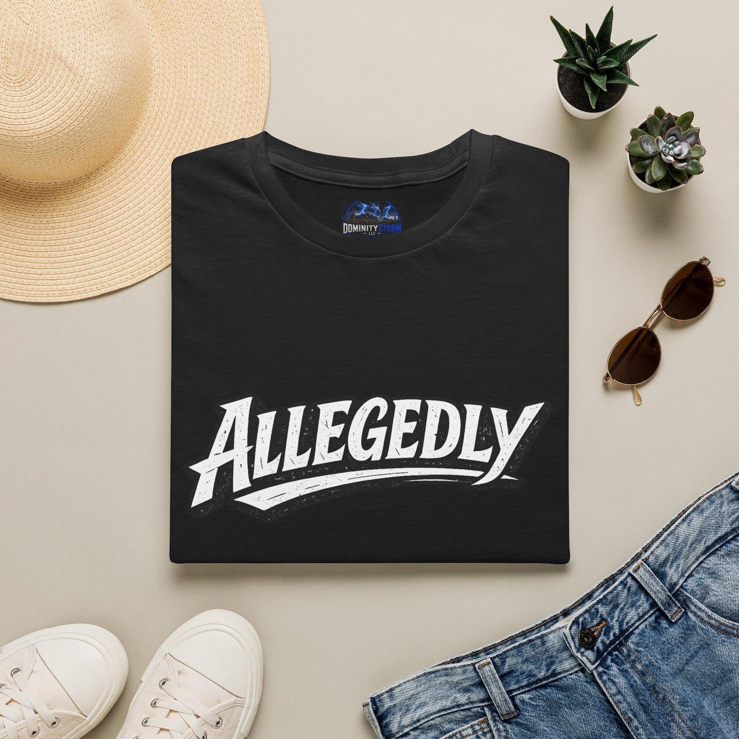 Allegedly Retro Script T-Shirt