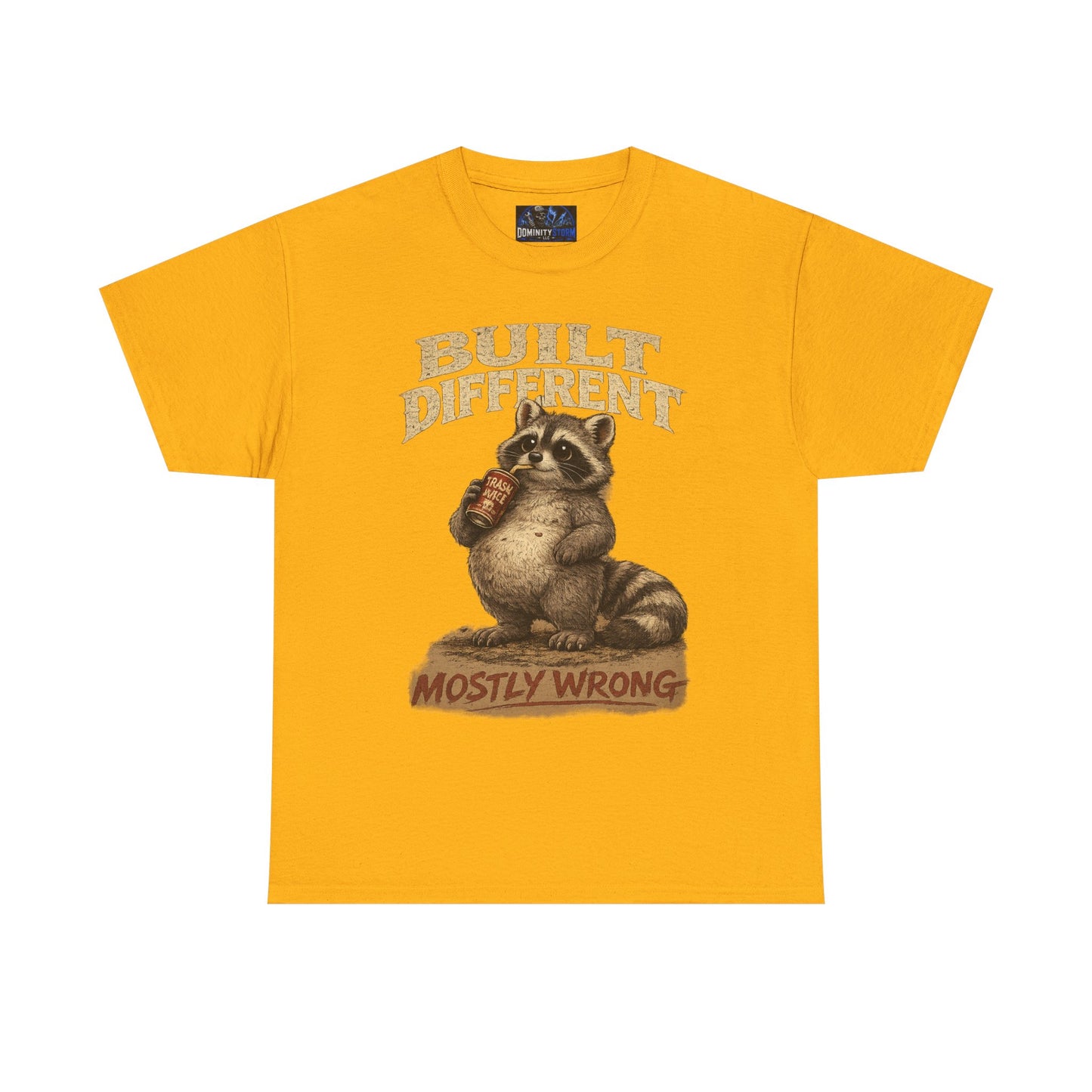 Raccoon 'Built Different, Mostly Wrong' Graphic Tee
