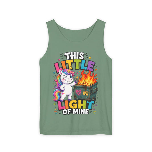 This Little Light Of Mine Unicorn Tank Top — Funny Vintage Unicorn Graphic Tank