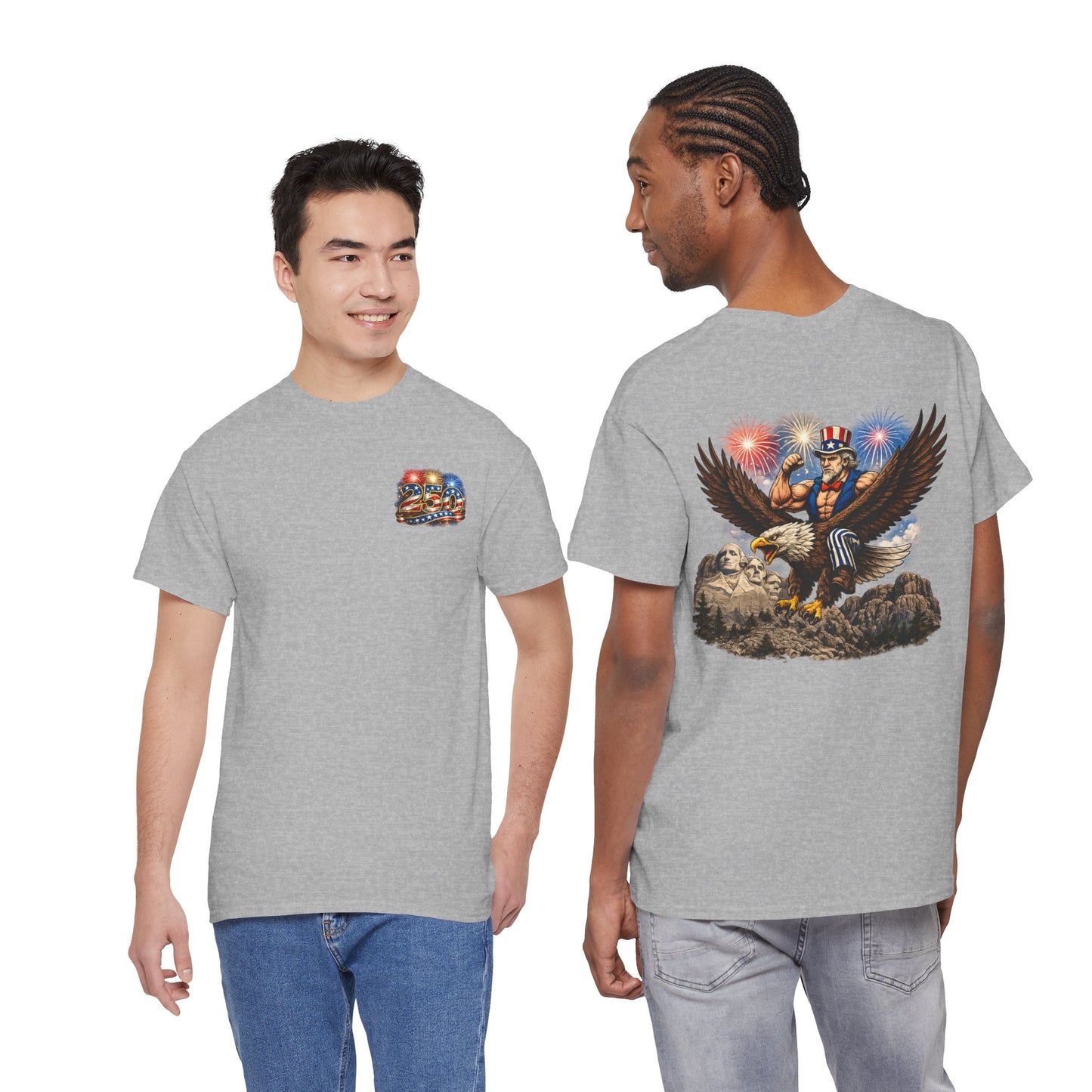 Patriotic Uncle Sam Eagle T-Shirt – 4th of July Fireworks Tee