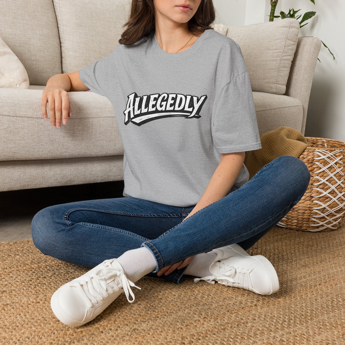 Allegedly Retro Script T-Shirt