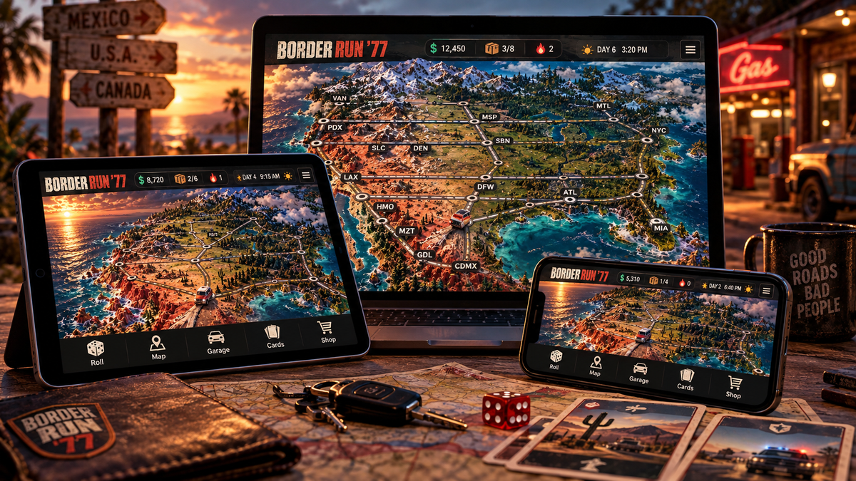 PLAY ANYWHERE — TAKE THE RUN WITH YOU ON DESKTOP, TABLET OR MOBILE